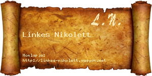 Linkes Nikolett névjegykártya