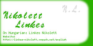 nikolett linkes business card